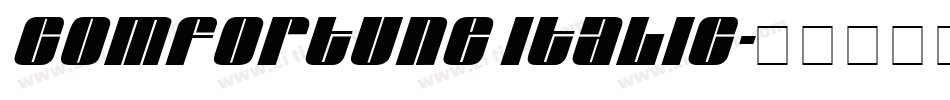 Comfortune Italic字体转换